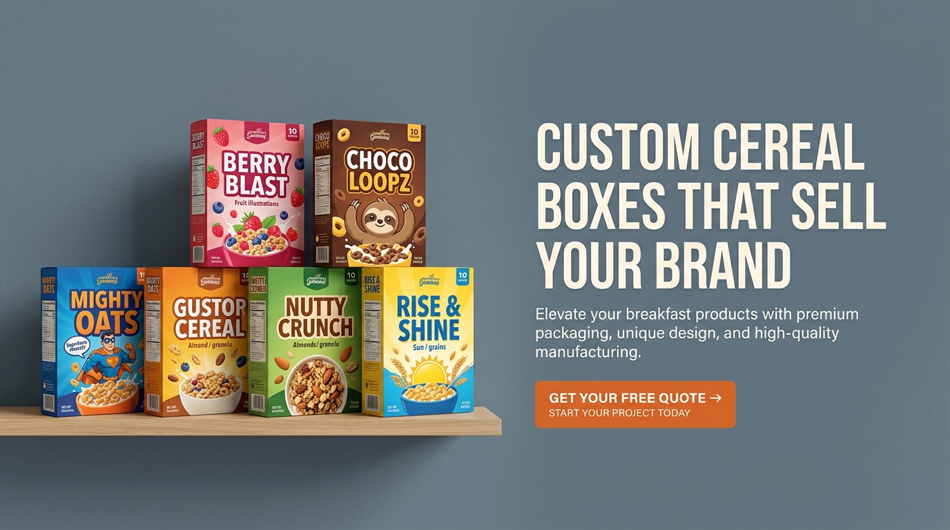 Custom Cereal Boxes That Sell Your Brand