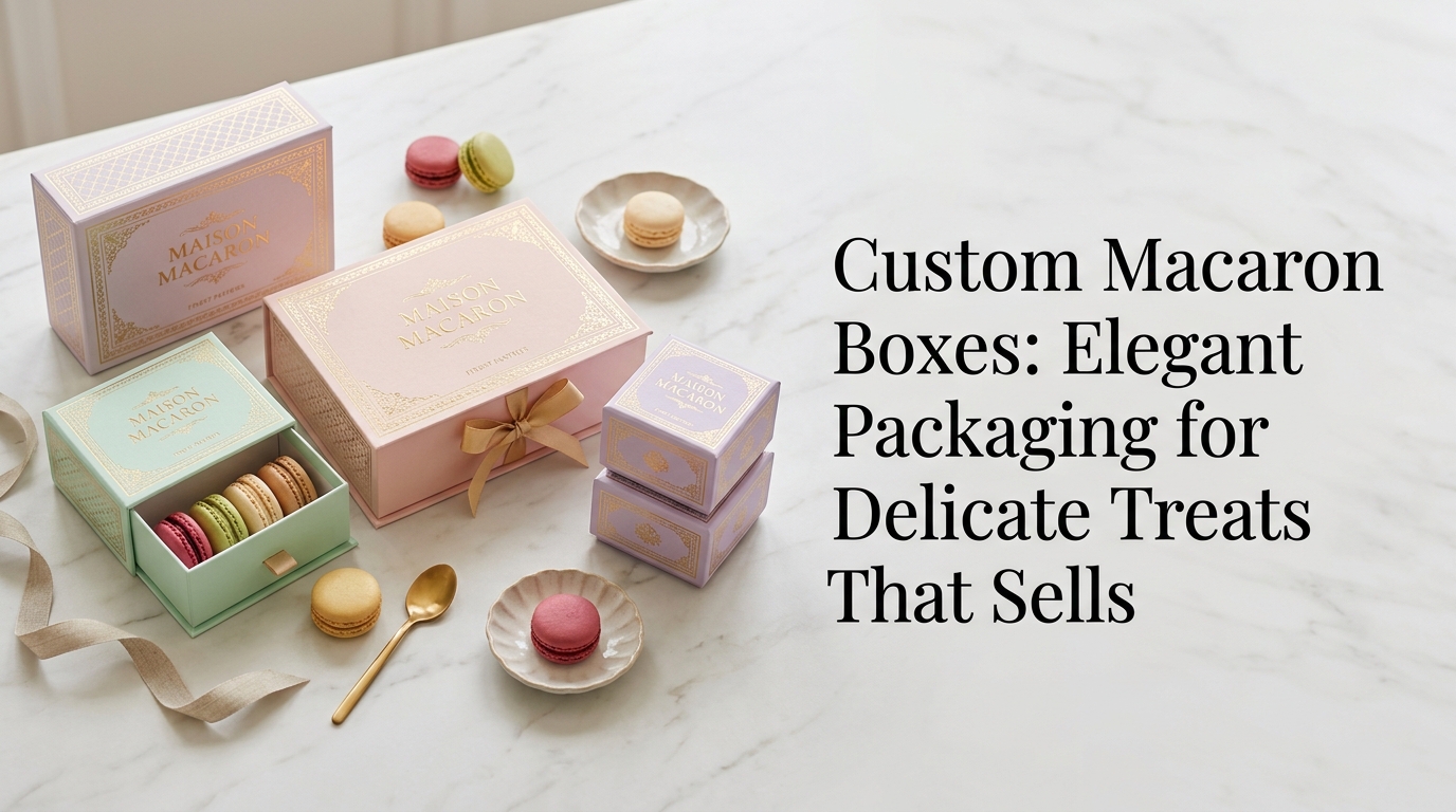 Custom Macaron Boxes  Elegant Packaging