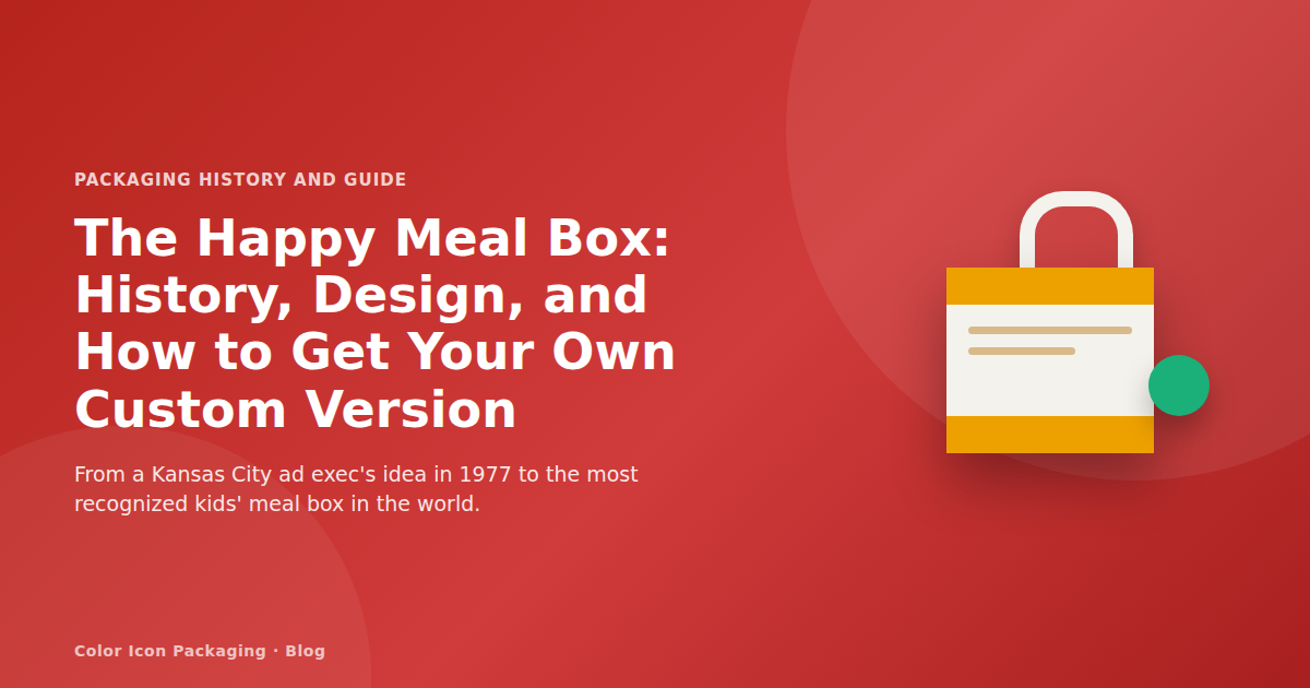 Happy Meal Box History, Sizes & Custom Options (2026)