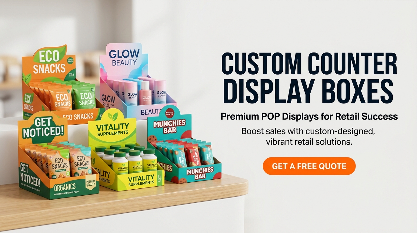 Custom Counter Display Boxes: Boost Retail Sales at the Point of Purchase